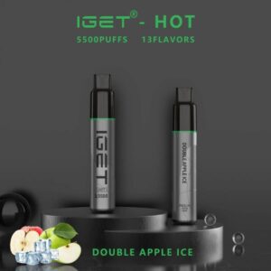IGET HOT 5500 Puffs Double Apple Ice